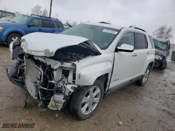 2016 GMC Terrain SLT with VIN 2GKALPEK8G6242636, listed as a Copart auction lot 47841005 with 0 mi miles and Salvage Title. Bid and sale history available at carsss.com. Image 1.