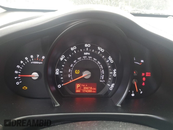 2012 Kia Sportage LX with VIN KNDPBCA24C7229772, listed as a Copart auction lot 75685064 with 174,250 mi miles and Salvage Title. Bid and sale history available at DreamBid. Image 9.