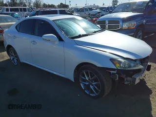 2013 Lexus IS 250 with VIN JTHCF5C2XD5062390, listed as a IAAI auction lot 41403300 with 84,181 mi miles and . Bid and sale history available at DreamBid. Image 1.