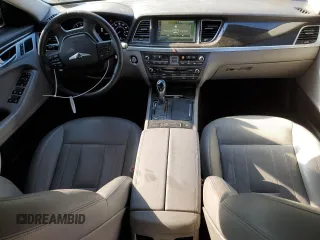 2017 Genesis G80 3.8L with VIN KMHGN4JE4HU200526, listed as a Copart auction lot 44784775 with 98,389 mi miles and Salvage Title. Bid and sale history available at DreamBid. Image 8.