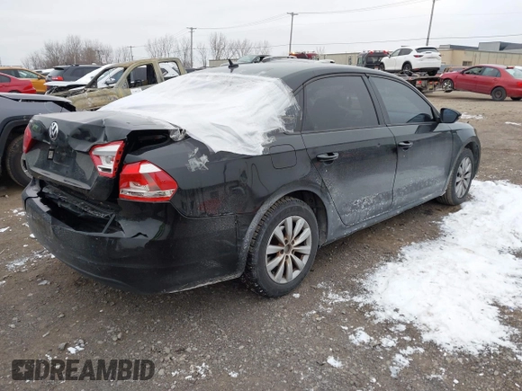 2012 Volkswagen Passat S w/Appearance with VIN 1VWAP7A3XCC015736, listed as a IAAI auction lot 41292429 with 155,874 mi miles. Bid and sale history available at carsss.com. Image 4.