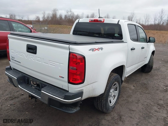 2021 Chevrolet Colorado 4WD Work Truck with VIN 1GCGTBEN6M1119967, listed as a IAAI auction lot 41801380 with 64,550 mi miles. Bid and sale history available at carsss.com. Image 4.