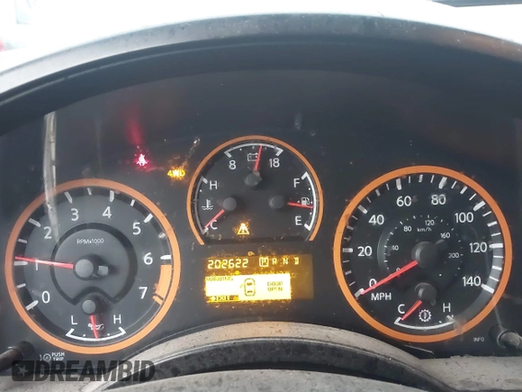 2011 Nissan Titan SL with VIN 1N6AA0EC8BN317497, listed as a IAAI auction lot 41443597 with 202,622 mi miles. Bid and sale history available at carsss.com. Image 7.