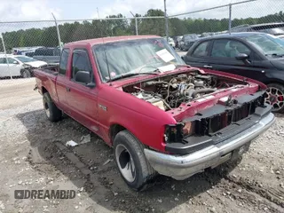 1995 Ford Ranger XL with VIN 1FTCR14A3SPA08504, listed as a IAAI auction lot 41941198 with 222,639 mi miles. Bid and sale history available at carsss.com. Image 1.