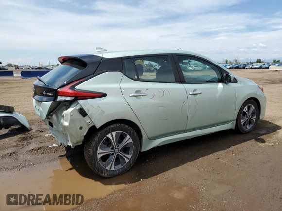 2018 Nissan LEAF SV z VIN 1N4AZ1CP9JC311747, wystawiony jako Copart lot #58365155 z przebiegiem 87 470 mil mil oraz Szkoda całkowita • Salvage title. Historia ofert i sprzedaży dostępna na DreamBid. Obrazek 3.