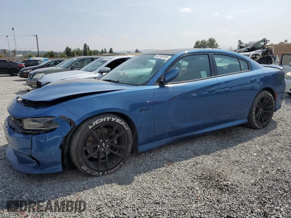 2021 Dodge Charger Scat Pack with VIN 2C3CDXGJ6MH596312, listed as a Copart auction lot 55108165 with 19,731 mi miles and Clean Title. Bid and sale history available at DreamBid. Image 1.