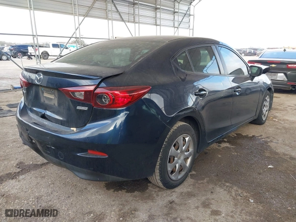2016 Mazda Mazda3 i Sport with VIN 3MZBM1T7XGM252659, listed as a IAAI auction lot 41465038 with 151,045 mi miles. Bid and sale history available at carsss.com. Image 4.