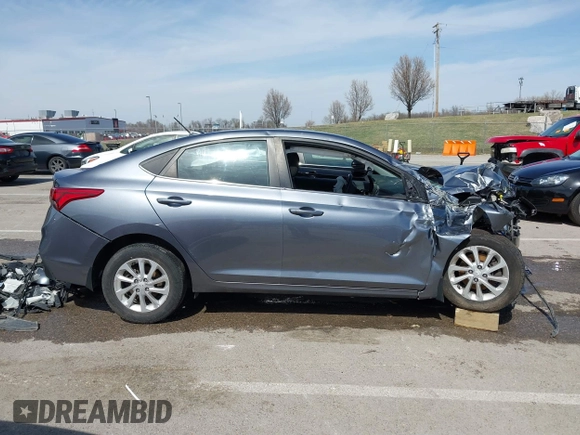 2020 Hyundai Accent SE with VIN 3KPC24A60LE094667, listed as a IAAI auction lot 41819903 with 55,577 mi miles. Bid and sale history available at carsss.com. Image 14.