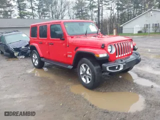 2020 Jeep Wrangler Unlimited Sahara with VIN 1C4HJXEN3LW232316, listed as a IAAI auction lot 42009794 with 35,535 mi miles. Bid and sale history available at carsss.com. Image 1.