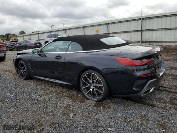 2019 BMW 8 Series M850i xDrive with VIN WBAFY4C58KBX39395, listed as a Copart auction lot 74088834 with 27,413 mi miles and Salvage Title. Bid and sale history available at carsss.com. Image 2.