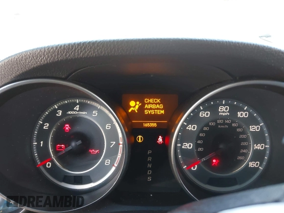 2011 Acura MDX with VIN 2HNYD2H2XBH525102, listed as a IAAI auction lot 41791472 with 165,355 mi miles. Bid and sale history available at carsss.com. Image 7.
