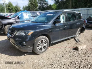 2017 Nissan Pathfinder Platinum with VIN 5N1DR2MM7HC665855, listed as a Copart auction lot 71452824 with Not provided miles and Salvage title. Bid and sale history available at DreamBid. Image 1.