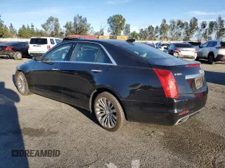 2016 Cadillac CTS Premium Collection RWD with VIN 1G6AT5SS8G0185760, listed as a Copart auction lot 87536205 with 42,480 mi miles and Salvage title. Bid and sale history available at DreamBid. Image 2.