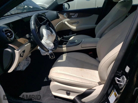 2022 Mercedes-Benz E 350 with VIN W1KZF8DB3NB014900, listed as a Copart auction lot 51530824 with 19,936 mi miles and Salvage title. Bid and sale history available at DreamBid. Image 7.