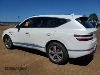 2021 Genesis GV80 with VIN KMUHCESCXMU051032, listed as a Copart auction lot 48432615 with 130,864 mi miles and Salvage Title. Bid and sale history available at DreamBid. Image 2.