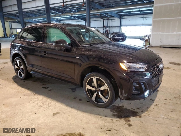 2023 Audi Q5 S line Prestige with VIN WA1FAAFY6P2126012, listed as a Copart auction lot 85683464 with 8,367 mi miles and Salvage Title. Bid and sale history available at carsss.com. Image 4.