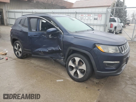 2017 Jeep Compass Latitude with VIN 3C4NJDBB4HT688530, listed as a Copart auction lot 44862595 with 138,232 mi miles and Salvage Title. Bid and sale history available at carsss.com. Image 4.