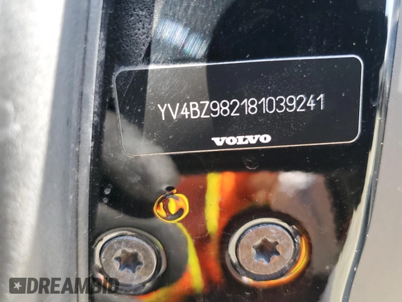 2008 Volvo XC70 with VIN YV4BZ982181039241, listed as a Copart auction lot 54900185 with 285,834 mi miles and Salvage Title. Bid and sale history available at DreamBid. Image 13.