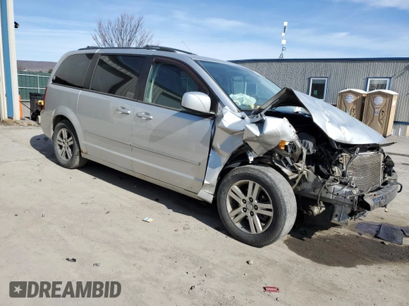 2010 Dodge Grand Caravan Crew with VIN 2D4RN6DX3AR435026, listed as a Copart auction lot 48490085 with 179,114 mi miles and Salvage Title. Bid and sale history available at DreamBid. Image 4.