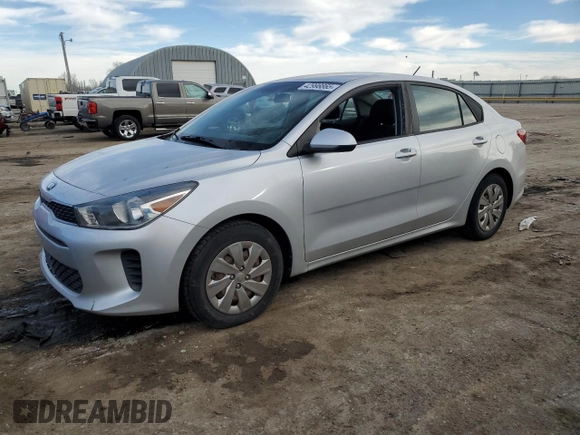 2018 Kia Rio LX with VIN 3KPA24AB4JE047370, listed as a Copart auction lot 42998865 with 0 mi miles and Salvage Title. Bid and sale history available at carsss.com. Image 1.