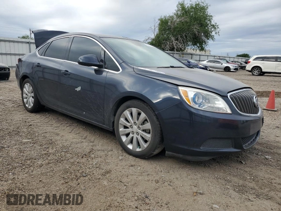 2015 Buick Verano with VIN 1G4PP5SK0F4218409, listed as a Copart auction lot 50819325 with 0 mi miles and Salvage Title. Bid and sale history available at carsss.com. Image 4.