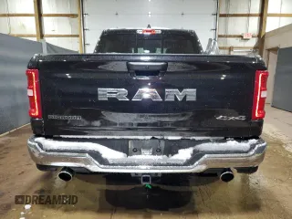 2025 Ram 1500 Big Horn with VIN 1C6SRFFP2SN581701, listed as a Copart auction lot 83298204 with 15,381 mi miles and Clean Title. Bid and sale history available at carsss.com. Image 6.