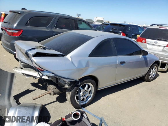 2005 Honda Civic Cpe VP with VIN 1HGEM22165L049626, listed as a Copart auction lot 61243864 with 198,491 mi miles and Salvage Title. Bid and sale history available at carsss.com. Image 3.