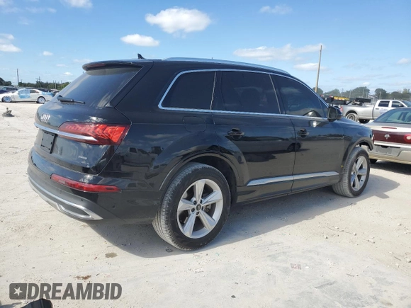 2021 Audi Q7 Premium with VIN WA1AJAF7XMD025802, listed as a Copart auction lot 87802515 with 125,460 mi miles and Non Repairable. Bid and sale history available at carsss.com. Image 3.