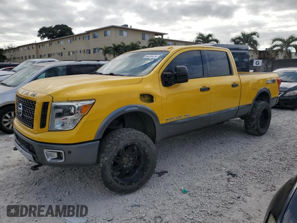 2016 Nissan Titan XD PRO-4X with VIN 1N6BA1F47GN509342, listed as a Copart auction lot 84259474 with 192,684 mi miles and Clean Title. Bid and sale history available at carsss.com. Image 1.