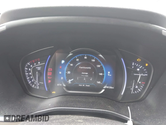 2019 Hyundai Santa Fe SEL with VIN 5NMS33AD0KH085380, listed as a IAAI auction lot 41970730 with 174,126 mi miles and . Bid and sale history available at DreamBid. Image 7.