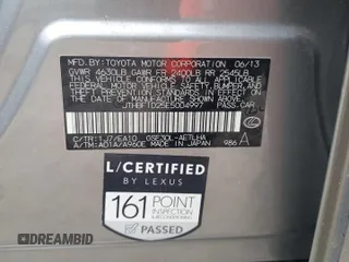 2014 Lexus IS 250 with VIN JTHBF1D25E5004997, listed as a Copart auction lot 57609535 with 100,597 mi miles and Salvage title. Bid and sale history available at DreamBid. Image 12.