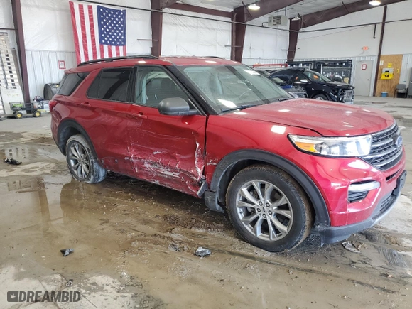 2020 Ford Explorer XLT with VIN 1FMSK8DH4LGC58286, listed as a Copart auction lot 46458845 with NaN miles and Salvage Title. Bid and sale history available at carsss.com. Image 4.