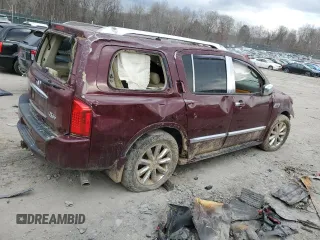 2009 Infiniti QX56 with VIN 5N3AA08C49N901603, listed as a Copart auction lot 82772454 with 0 mi miles and Salvage Title. Bid and sale history available at carsss.com. Image 3.