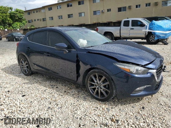 2018 Mazda 3 Touring with VIN 3MZBN1L38JM239636, listed as a Copart auction lot 52290065 with 73,731 mi miles and Salvage Title. Bid and sale history available at carsss.com. Image 4.