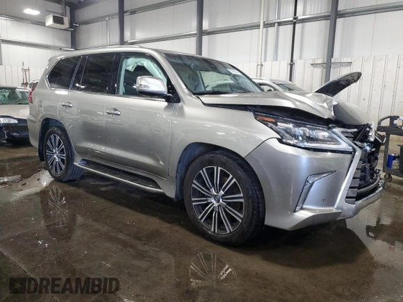 2018 Lexus LX 570 with VIN JTJHY7AX6J4261835, listed as a Copart auction lot 55998945 with 99,673 mi miles and Salvage title. Bid and sale history available at DreamBid. Image 4.