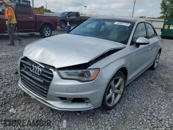 2015 Audi A3 Premium with VIN WAUBFGFFXF1011468, listed as a Copart auction lot 60552755 with 119,956 mi miles and Salvage title. Bid and sale history available at DreamBid. Image 1.