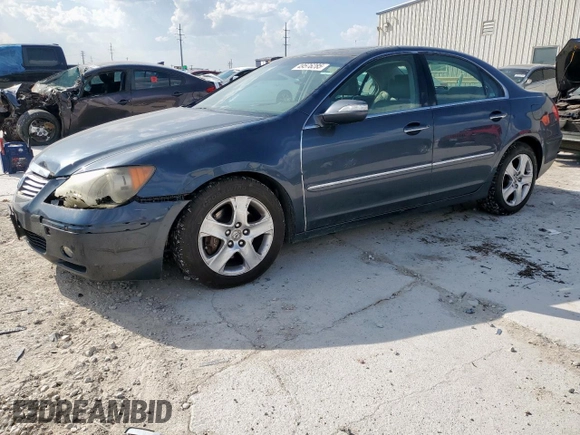 2007 Acura RL Tech Pkg with VIN JH4KB16647C002359, listed as a Copart auction lot 49576285 with 0 mi miles and Salvage Title. Bid and sale history available at carsss.com. Image 1.