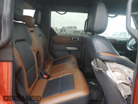2023 Ford Bronco with VIN 1FMEE5BP2PLB61761, listed as a Copart auction lot 54497975 with 17,180 mi miles and Salvage title. Bid and sale history available at DreamBid. Image 10.