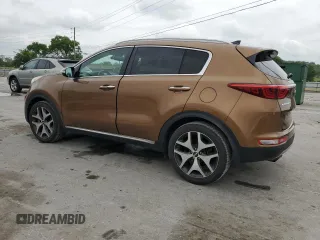 2017 Kia Sportage SX Turbo with VIN KNDPR3A66H7203597, listed as a Copart auction lot 54489895 with 121,997 mi miles and Salvage title. Bid and sale history available at DreamBid. Image 2.