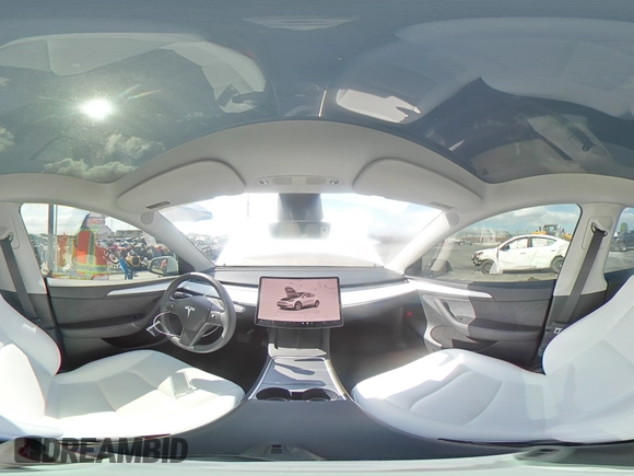 2024 Tesla Model Y Long Range with VIN 7SAYGDEE2RF090540, listed as a Copart auction lot 56684505 with 18,261 mi miles and Salvage title. Bid and sale history available at DreamBid. Image 15.