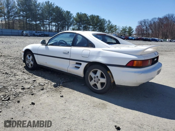 1993 Toyota MR2 z VIN JT2SW21M4P0020582, wystawiony jako Copart lot #50627185 z przebiegiem Nie podano mil oraz Szkoda całkowita • Salvage title. Historia ofert i sprzedaży dostępna na DreamBid. Obrazek 2.