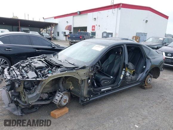 2021 Acura TLX w/A-Spec Package with VIN 19UUB5F57MA006424, listed as a IAAI auction lot 41558729 with 1 mi miles. Bid and sale history available at carsss.com. Image 6.