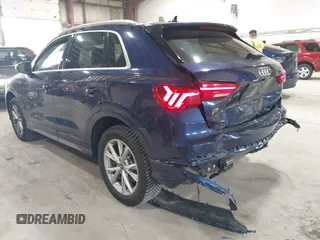 2021 Audi Q3 S line Premium Plus with VIN WA1EECF36M1061776, listed as a IAAI auction lot 42343842 with 40,521 mi miles and . Bid and sale history available at DreamBid. Image 18.