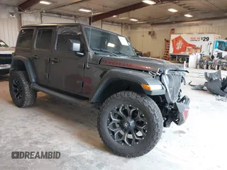 2018 Jeep Wrangler Unlimited Rubicon with VIN 1C4HJXFN7JW255397, listed as a IAAI auction lot 42476558 with Not provided miles and . Bid and sale history available at DreamBid. Image 1.