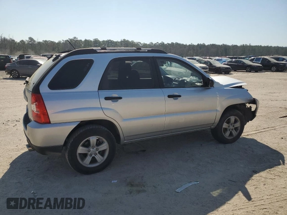 2010 Kia Sportage LX with VIN KNDKG3A40A7700990, listed as a Copart auction lot 48941505 with 38,182 mi miles and Salvage Title. Bid and sale history available at carsss.com. Image 3.