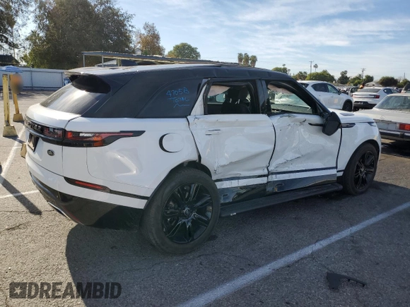 2023 Land Rover Range Rover Velar R-Dynamic S with VIN SALYT2EU1PA358335, listed as a Copart auction lot 84919374 with 4,692 mi miles and Salvage Title. Bid and sale history available at DreamBid. Image 3.