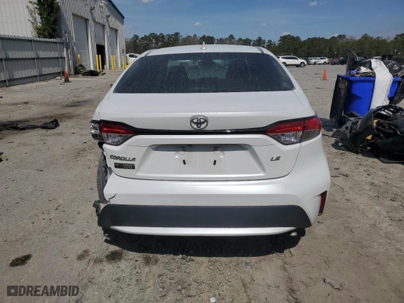 2022 Toyota Corolla LE with VIN 5YFEPMAE4NP303847, listed as a Copart auction lot 48896125 with 56,928 mi miles and Salvage Title. Bid and sale history available at carsss.com. Image 6.