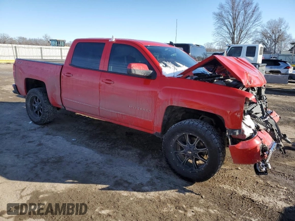 2018 Chevrolet Silverado 1500 LT with VIN 3GCUKREC3JG241051, listed as a Copart auction lot 46256955 with 112,360 mi miles and Salvage Title. Bid and sale history available at carsss.com. Image 4.
