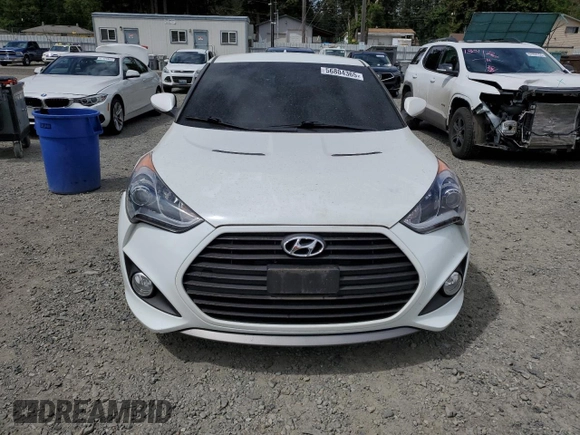 2013 Hyundai Veloster Turbo z VIN KMHTC6AE2DU163017, wystawiony jako Copart lot #56804365 z przebiegiem 105 325 mil mil oraz Czysty tytuł • Clean title. Historia ofert i sprzedaży dostępna na DreamBid. Obrazek 5.