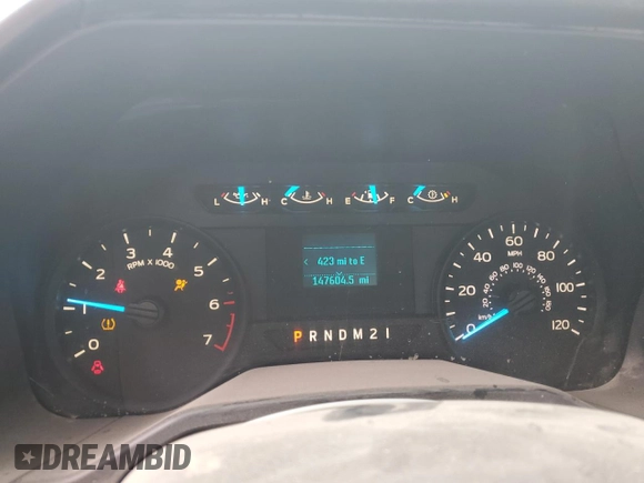2016 Ford F-150 XL with VIN 1FTMF1CP0GKE26834, listed as a Copart auction lot 52312184 with 147,604 mi miles and Salvage Title. Bid and sale history available at carsss.com. Image 9.